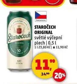 Penny Market Pivo staročech nabídka