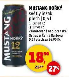 Penny Market Pivo mustang nabídka