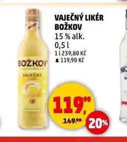 Penny Market Božkov vaječný likér nabídka
