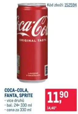 Makro Coca-cola, fanta, sprite nabídka