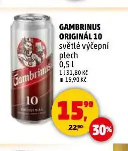 Penny Market Pivo gambrinus nabídka