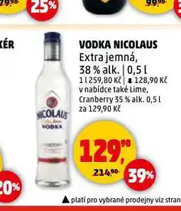 Penny Market Vodka nicolaus nabídka
