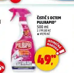 Penny Market Pulirapid čistič s octem nabídka