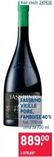 Makro Fassbind vieille poire, famboise 40% nabídka