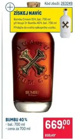 Makro BUMBU 40% nabídka