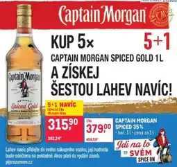 Makro Captain morgan spiced 35% nabídka