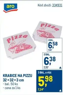 Makro Krabice na pizzu nabídka