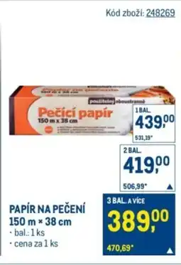 Makro Papír na pečení nabídka