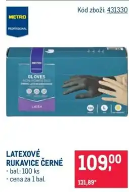Makro Latexové rukavice černé nabídka
