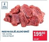 Makro Maso na guláš jelení/srnčí nabídka
