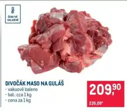 Makro Divočák maso na guláš nabídka