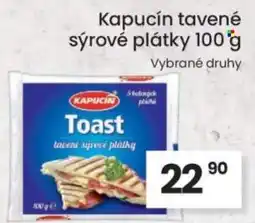 Kubík potraviny Kapucín tavené sýrové plátky nabídka