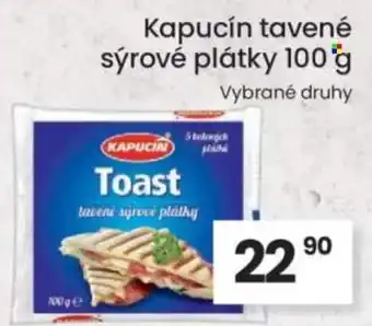 Kubík potraviny Kapucín tavené sýrové plátky nabídka
