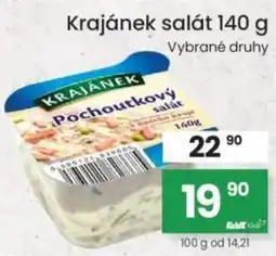 Kubík potraviny Krajánek salát nabídka