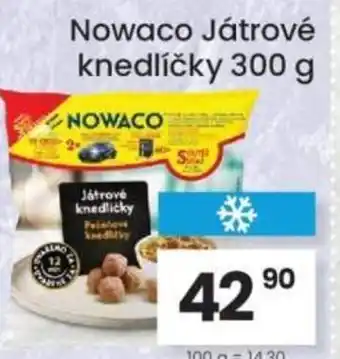 Kubík potraviny Nowaco Játrové knedlíčky nabídka