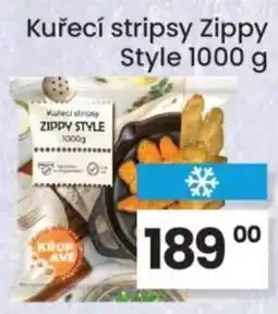 Kubík potraviny Kuřecí stripsy Zippy Style nabídka