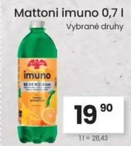 Kubík potraviny Mattoni imuno nabídka