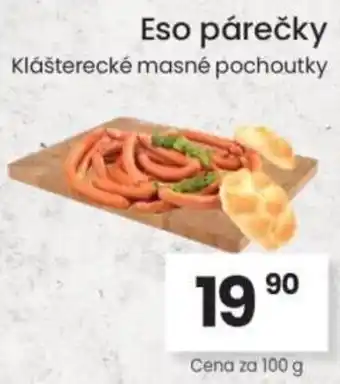 Kubík potraviny Eso párečky nabídka