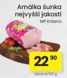 Kubík potraviny Amálka šunka nejvyšší jakosti nabídka