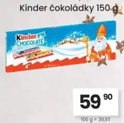 Kubík potraviny Kinder čokoládky nabídka