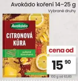 Kubík potraviny Avokádo koření nabídka