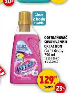 Penny Market ODSTRAŇOVAČ SKVRN VANISH OXI ACTION, 750 ml nabídka