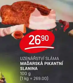 Flop Uzenářství sláma Maďarská pikantní slanina nabídka
