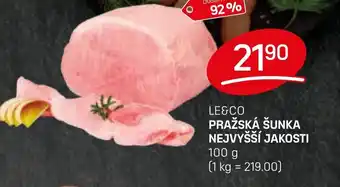 Flop Le&co Pražská šunka nejvyšší jakosti nabídka