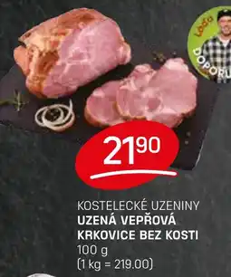 Flop Kostelecké uzeniny Uzená vepřová krkovice bez kosti nabídka