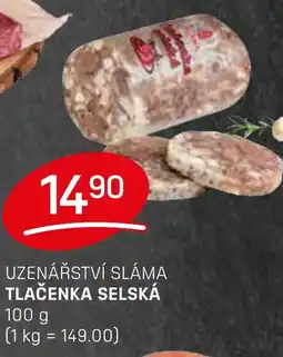Flop Uzenářství sláma Tlačenka selská nabídka