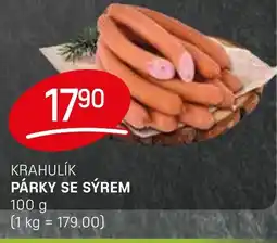 Flop Krahulík párky se sýrem nabídka