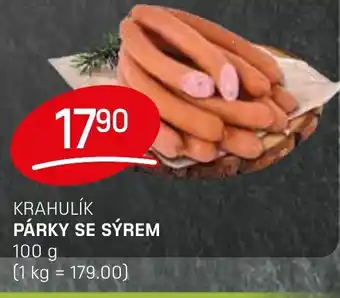 Flop Krahulík párky se sýrem nabídka