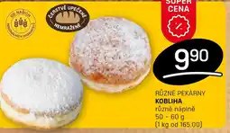 Flop Různé pekárny Kobliha nabídka