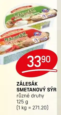 Flop Zálesák smetanový sýr nabídka