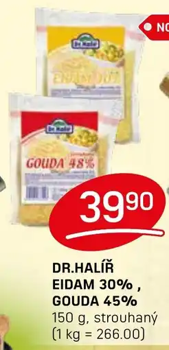Flop Dr.Halíř eidam 30%, gouda 45% nabídka