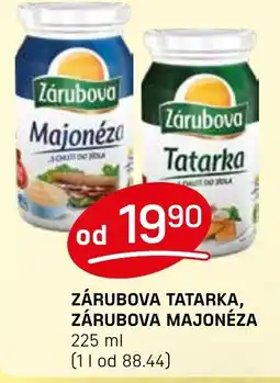 Flop Zárubova tatarka, Zárubova majonéza nabídka