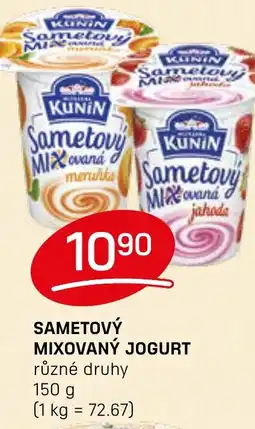 Flop Kunin Sametový mixovaný jogurt nabídka