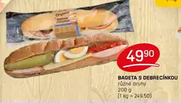 Flop Bageta s debrecínkou nabídka