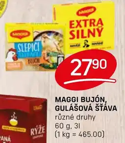 Flop Maggi Bujón, gulášová šťáva nabídka