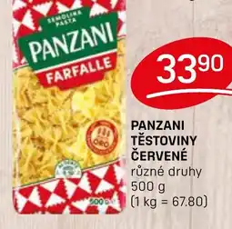 Flop Panzani těstoviny červené nabídka