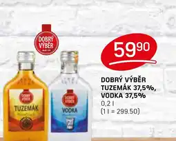 Flop Dobrý Výběr Tuzemák 37,5%, vodka 37,5% nabídka