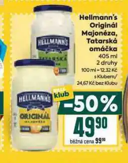 Billa Hellmann´s tatarská omáčka, majonéza nabídka
