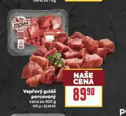 Billa Vepřový guláš porcovaný nabídka