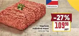Billa Vepřové melněné maso nabídka