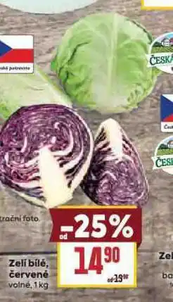 Billa Zelí bílé, červené nabídka