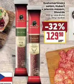 Billa Svatomartinský salám nabídka