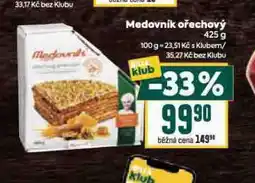 Billa Medovník ořechový nabídka