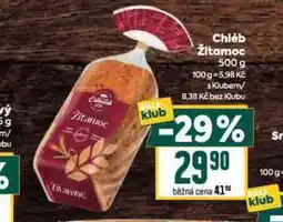 Billa Chléb žitamoc nabídka