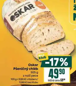 Billa Oskar pčeničný chléb nabídka