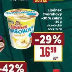 Billa Lipánek tvarohový -30% cukru nabídka